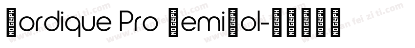Nordique Pro SemiBol字体转换